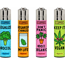 Load image into Gallery viewer, Clipper Vegan Quotes Series Lighters

